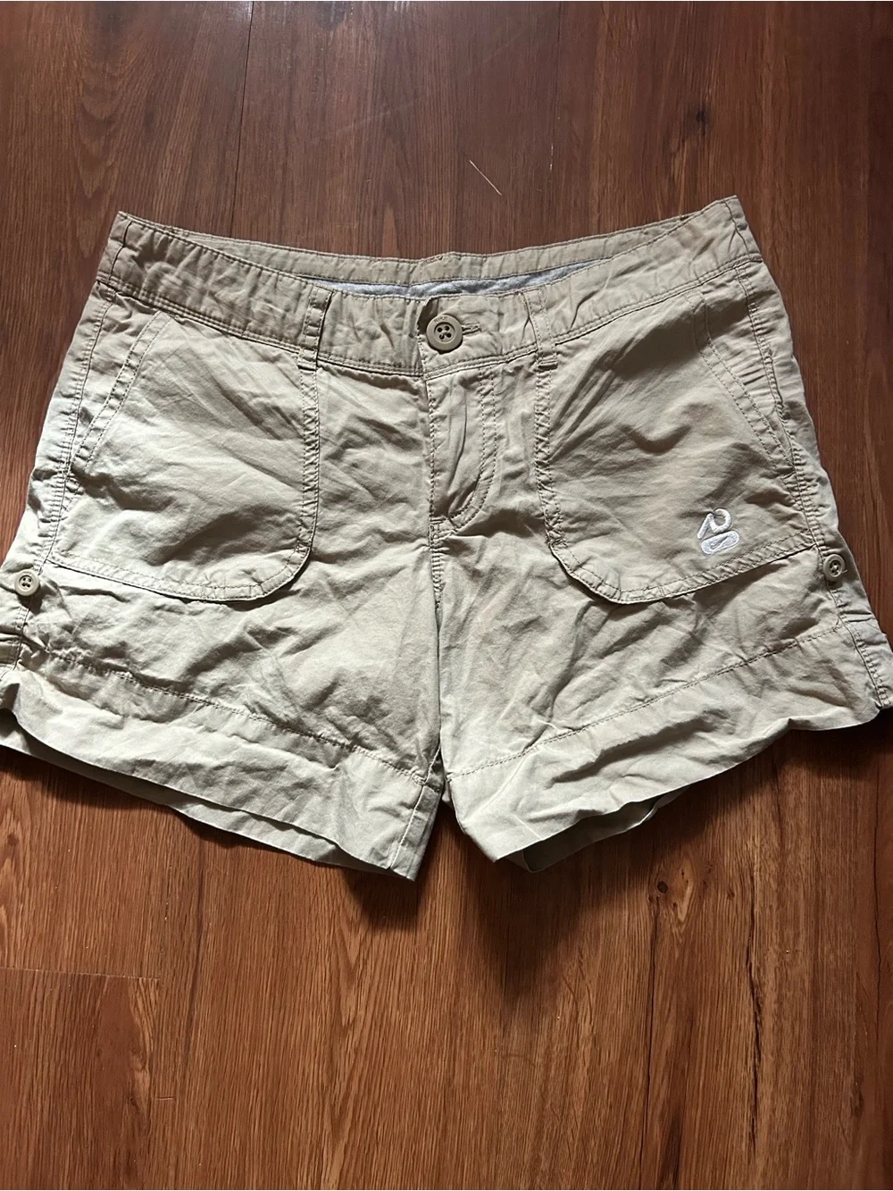Nike Women's Light Khaki Casual Utility Shorts
